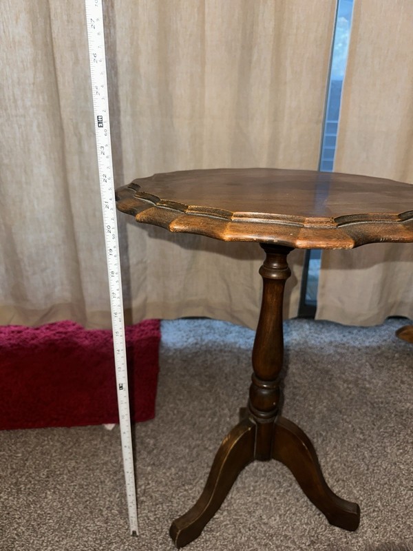 Antique Tilt Top Pie Crust Table Early American Victorian Furniture gallery