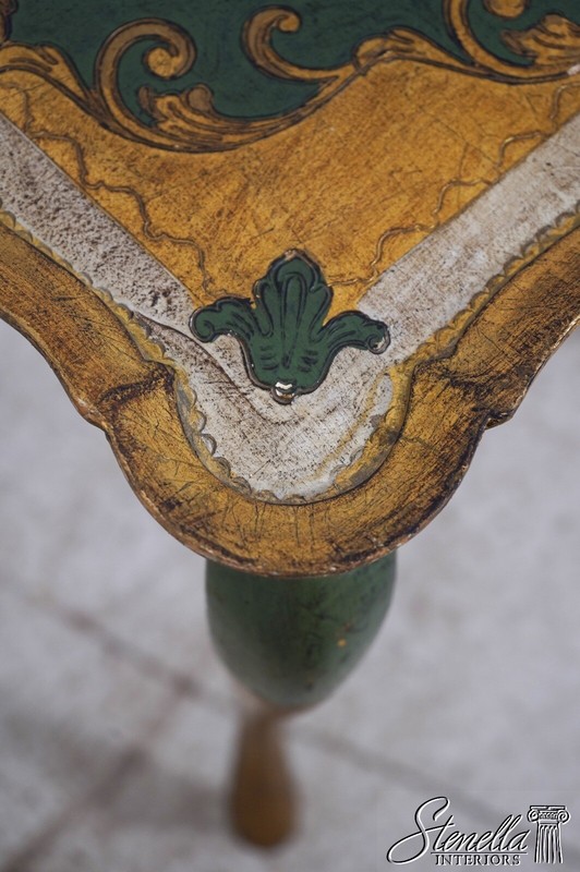 L65874EC: Italian Venetian Paint Decorated Stacking Nest Tables gallery