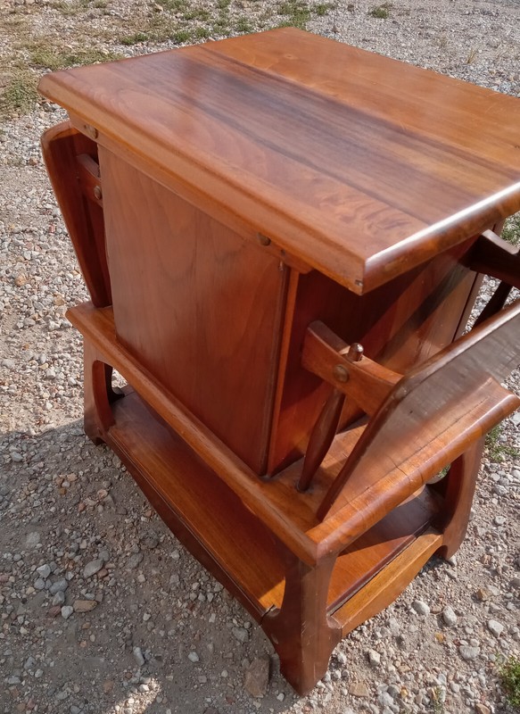 Mid Century Solid Walnut Smoke Stand (SS18) gallery