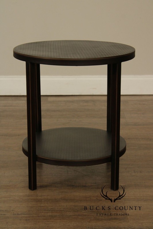 Crate & Barrel Modern Round Two-Tier End Table gallery