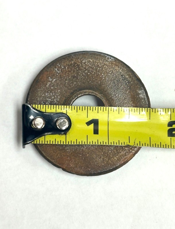 1-1/2" ORIGINAL SOLID PLAIN ROUND DOOR ROSETTE, ANTIQUE, VINTAGE, ART DECO gallery