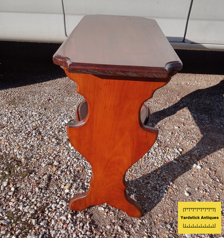 Solid Walnut Bookshelf Table / End Table (BST24)
