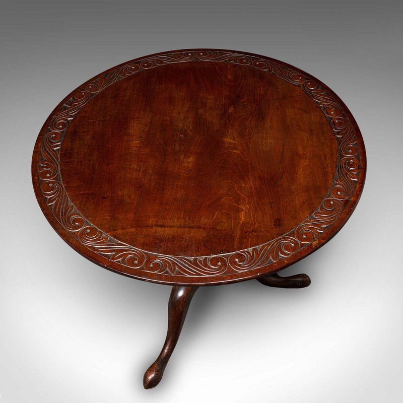 Antique Display Table, English, Walnut, Tilt Top, Hallway, Occasional, Georgian gallery
