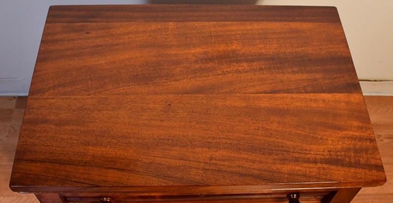 1880s Antique Empire Mahogany work table / side table gallery