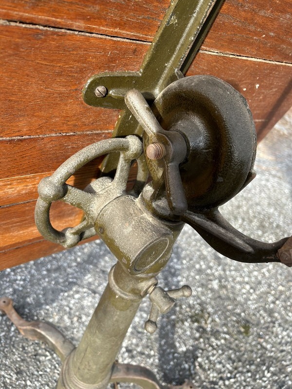 antique cast iron drafting table Adjustable Vintage Oak Industrial Table gallery