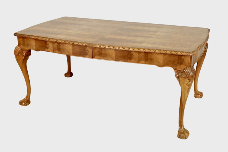 Chippendale Carved Mahogany and Mahogany Bramble Table – circa 1950