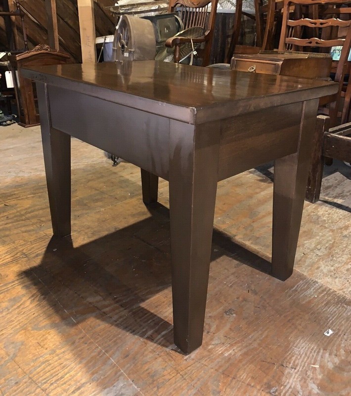 Antique Pine Dining Table or Desk, Refinished gallery