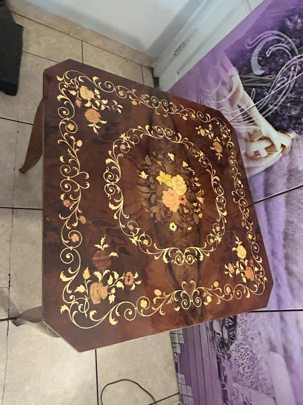 Vintage Italian Game Wood Table gallery