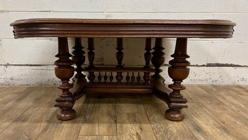 Antique French Henry II Renaissance Walnut Center Coffee Cocktail Table