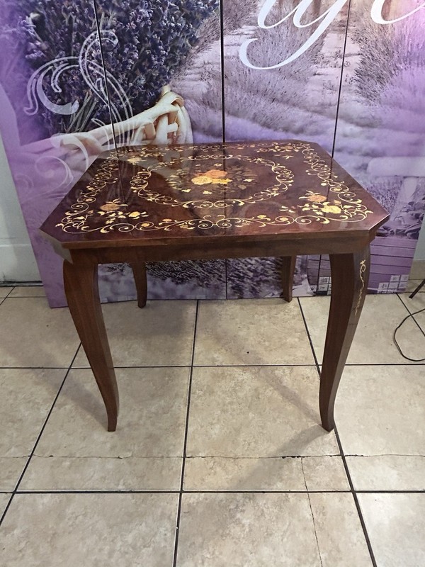 Vintage Italian Game Wood Table gallery