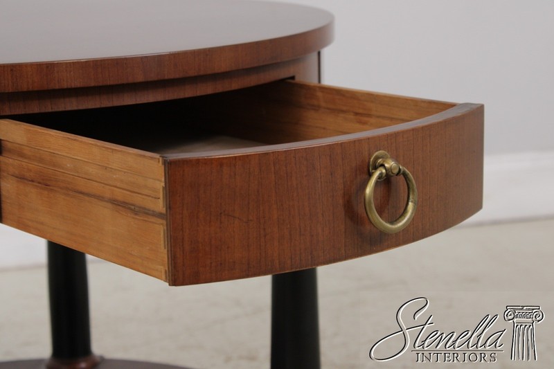 L71772: BAKER Walnut French Empire Style Lamp Table gallery