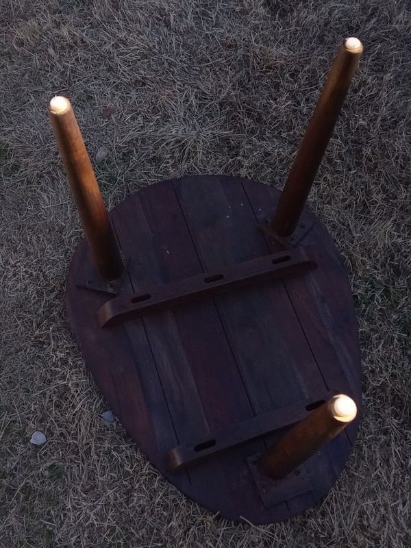 Solid Walnut Egg Shaped Coffee Table (CT349) gallery