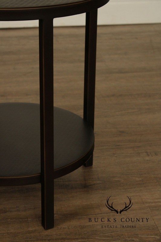 Crate & Barrel Modern Round Two-Tier End Table gallery