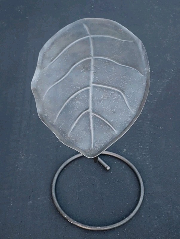 Salterini Style Iron Lily Pad Leaf Side Table Vintage Pier 1 Imports