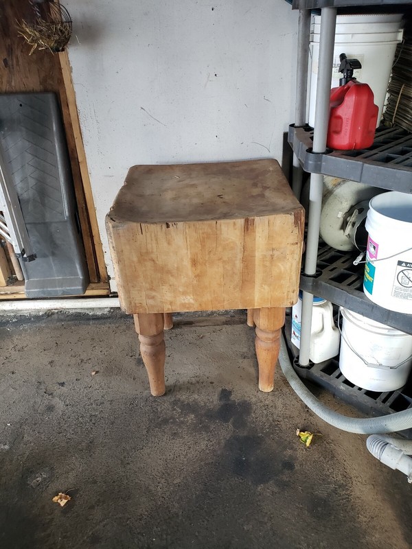 Vintage, Authentic, 1930’s Era Butcher Block Antique Butcher Block
