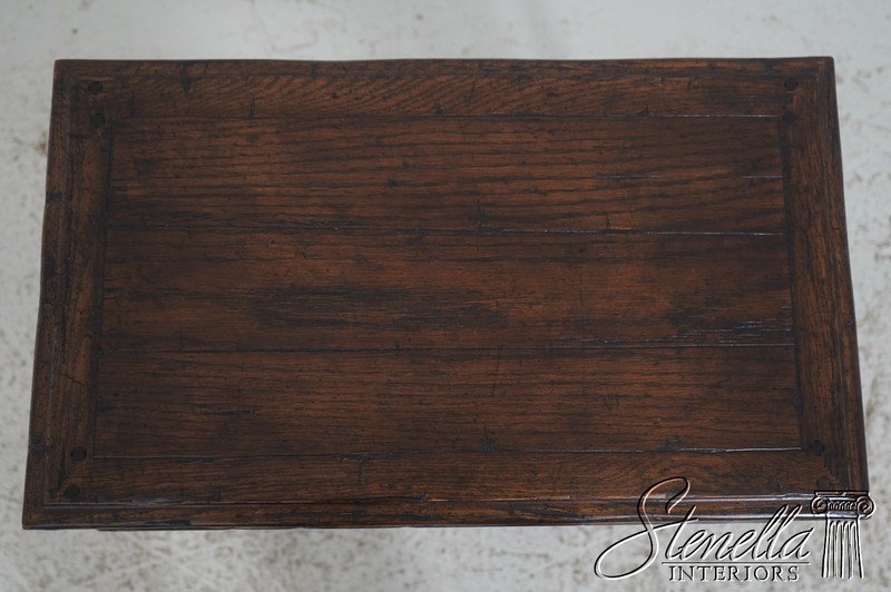72043: GUY CHADDOCK Jacobean Distressed Oak Nesting Tables gallery