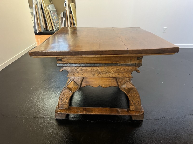 Bavarian 1600’s Restored Museum Quality Square Table Shop Studio TORNO gallery