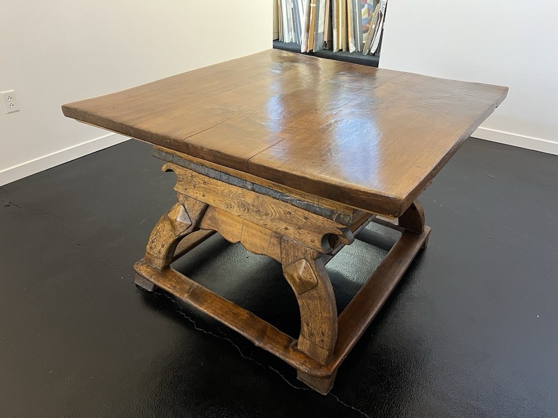 Bavarian 1600’s Restored Museum Quality Square Table Shop Studio TORNO gallery