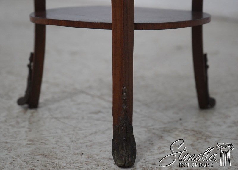 LF70162: Vintage French Neoclassical Marquetry Side Table gallery