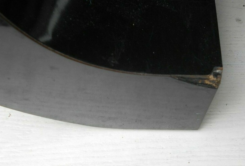 MID CENTURY MODERN KARL SPRINGER SCROLLED END BLACK LAMINATE COFFEE TABLE gallery