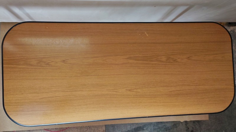 Mid Century Vintage Retro 1960s Coffee Table Side Formica Top + Dansette Legs gallery