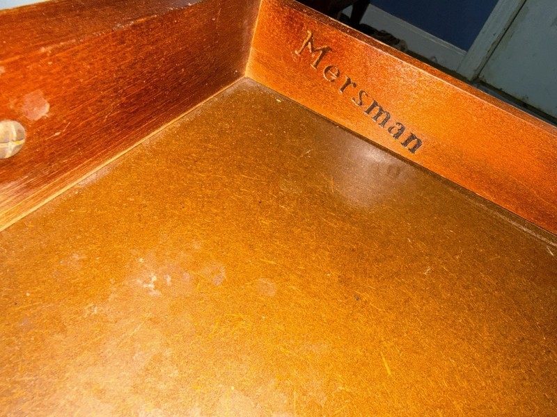 Pair Vintage Mersman End Tables Wood Side Tables Matching Set Pickup gallery