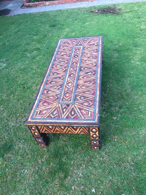 Hand Made Camelbone Morocan Table H48-L166-W70cm Only One In The World As Is