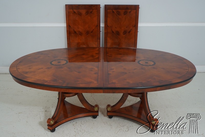 L66009: CENTURY Neoclassical Cherry Walnut Dining Room Table gallery