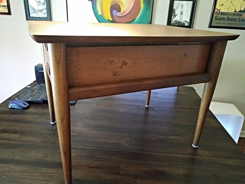 LANE Walnut End Side Lamp Table Nightstand Mid Century Modern MCM 1964 gallery