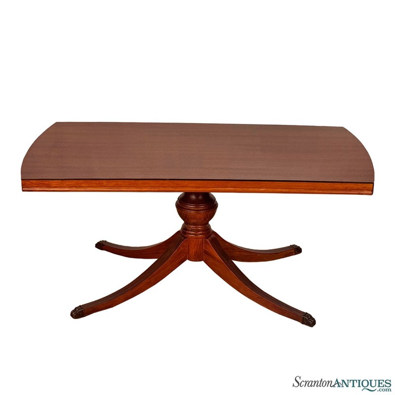 Vintage Georgian Mahogany Pedestal Cocktail Side Table