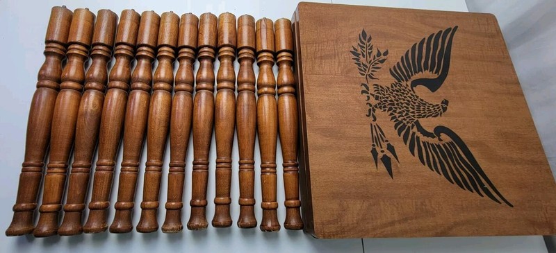 Set Vtg Mcm Stacking Nesting Tables TV Snack Plant Stand EAGLE gallery