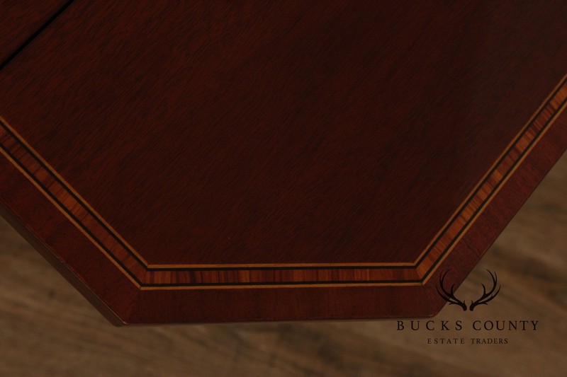 Kindel Federal Style Inlaid Mahogany Drop Leaf Pembroke Side Table gallery