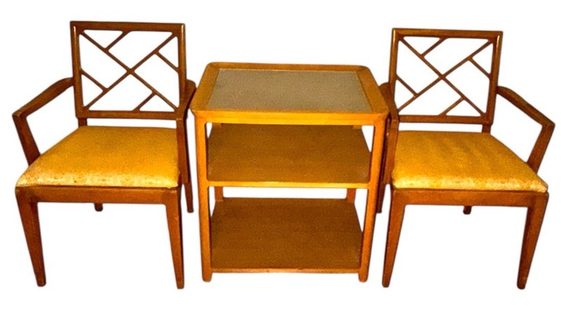 Edward Wormley Drexel Precedent 3 Shelf Glass Top Stand