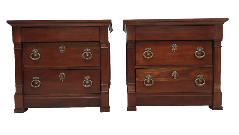 Pair Henredon Registry Collection Empire Style Night Stands