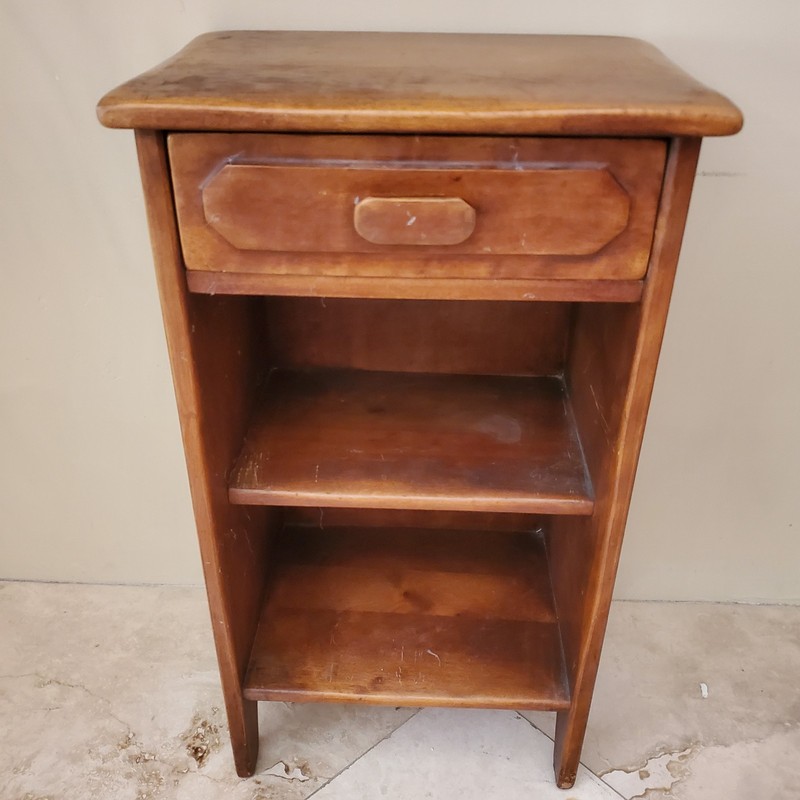 Cushman Colonial Creation Maple Nightstand 079 Vintage 1940 RARE gallery