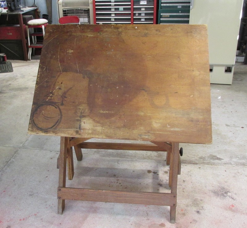 Vintage Keuffel & Esser Co. “Popular” Drawing/Drafting Table, Fully Adjustable