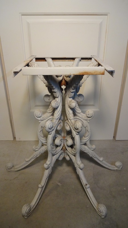VTG HOLLYWOOD REGENCY ALUMINUM PATIO GARDEN SIDE END METAL DINING TABLE BASE
