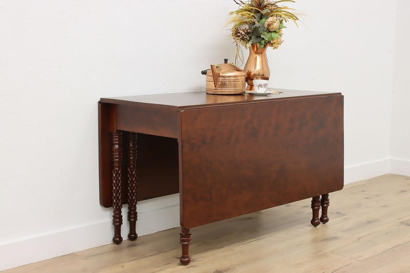Sheraton Antique Cherry Drop Leaf Gateleg Dining Table #56950