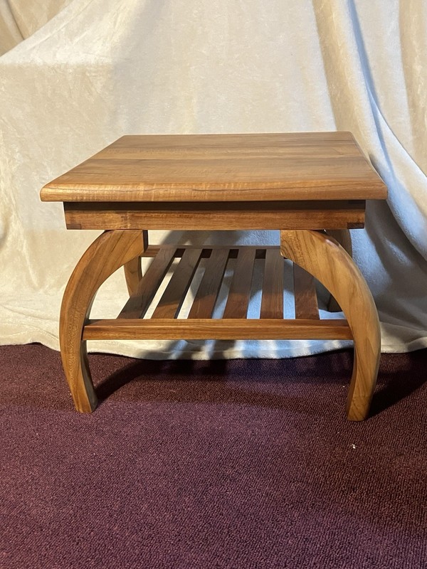 Solid Teak Wood End Table gallery