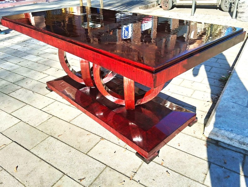 Art deco dining table for 8 persons gallery