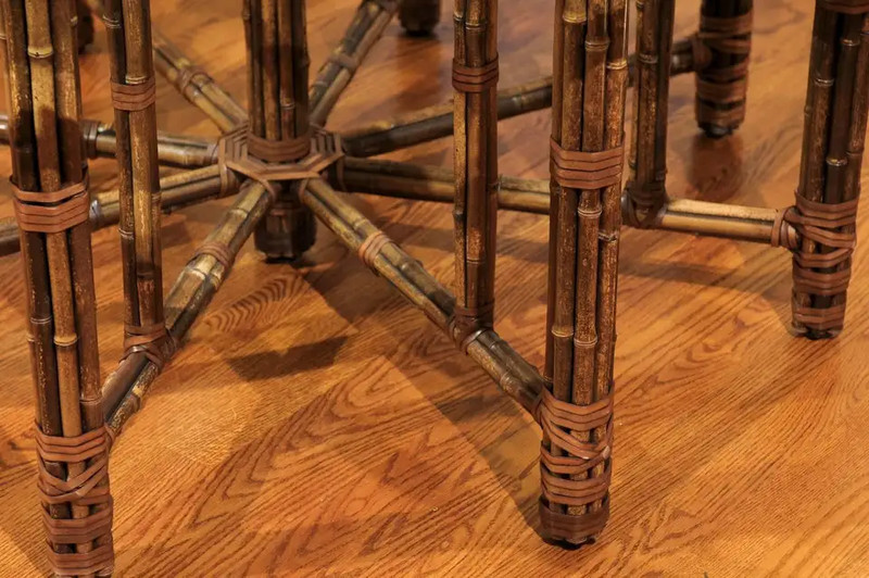 Elegant Circular Dining Table by McGuire gallery