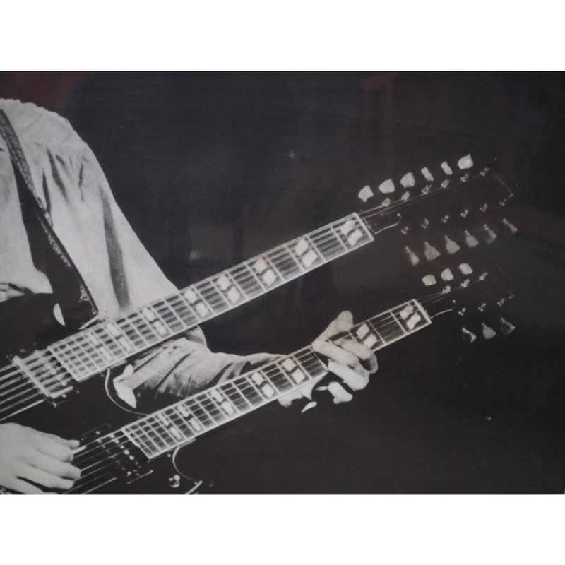 Jimmy Page Poster Frame 1970s Original Koro-ten Japan Exhibition E (35.4cm gallery