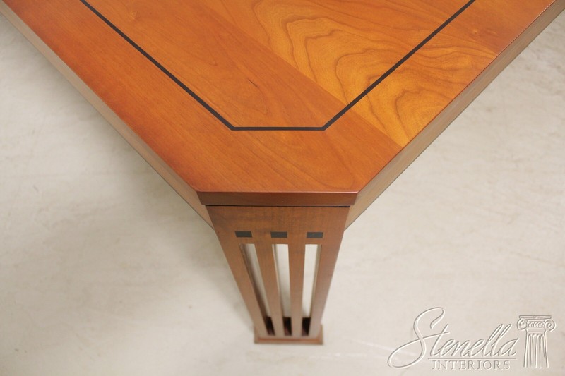 56892EC: STICKLEY Large Square 2 Part Dining Room Table gallery