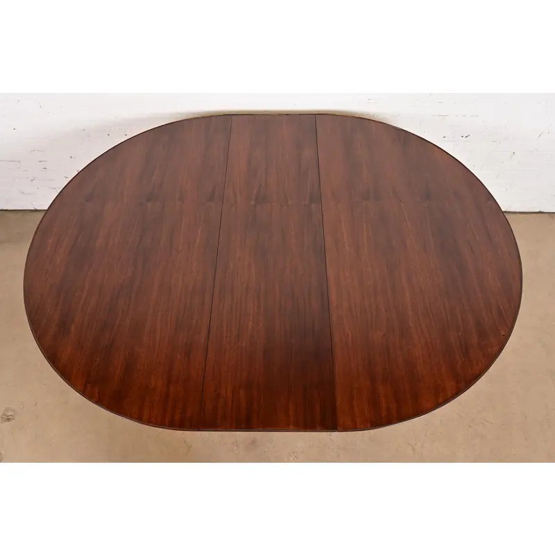Edward Wormley Mid-Century Modern Walnut Dining Table, Newly Refinished gallery