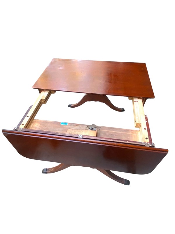 Extensole Extension Mid-Century Vintage Mahogany Leaf Table gallery