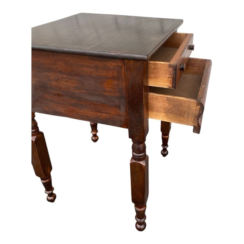Antique 19th Century American Empire Mahogany Side Table – Elegant & Sturdy gallery