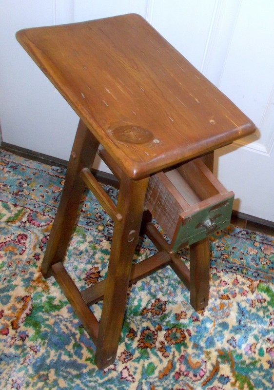 Vtg ACCENT SIDE TABLE CABIN Lodge Resort Pine Hand Crafted gallery