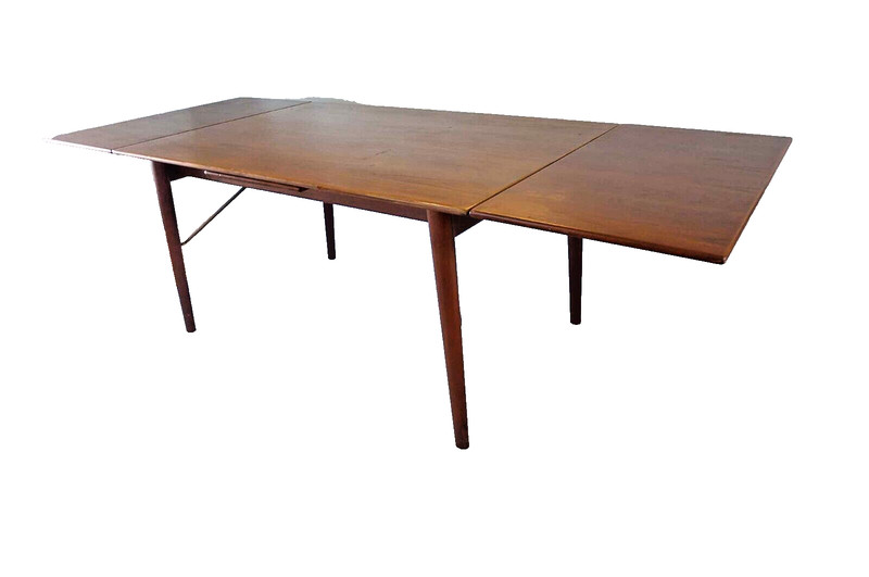 Peter Hvidt & Orla Molgaard Teak Dining Table for John Stuart Denmark 2 Leaves gallery