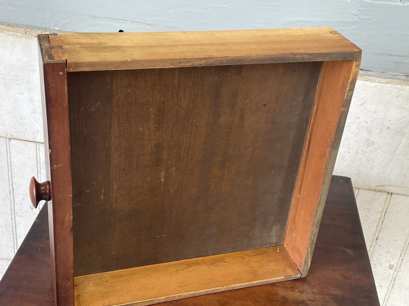 Antique Cherry one Drawer Table Nightstand lamp stand turned legs gallery