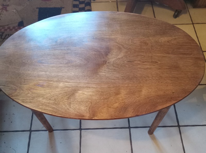 Mid Century Oval Cherry Coffee Table (CT382)